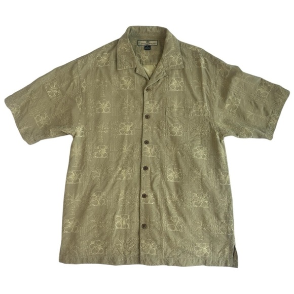 Tommy Bahama Other - Tommy Bahama Men's 100% Silk Hawaiian Camp Short Sleeve Shirt Size Small